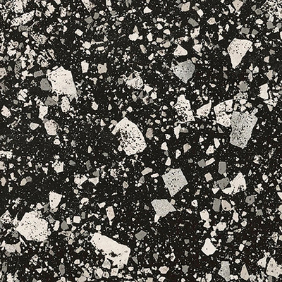 Black terrazzo