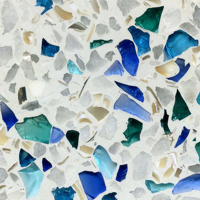 blue terrazzo