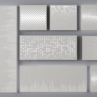 Perforated plate Wall Metal plate Aluminum veneer Punched plate