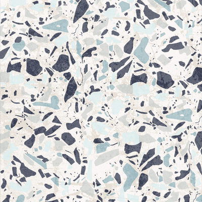 Grey terrazzo textured carpet