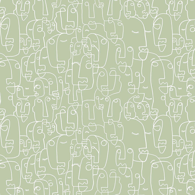 Green modern minimalist wallpaper wall covering