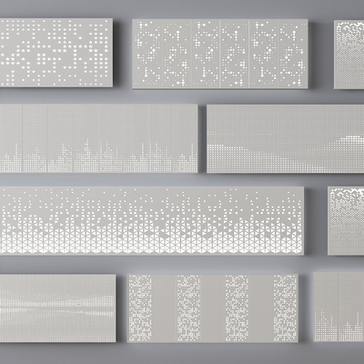 Perforated plate Wall Metal plate Aluminum veneer Punched plate