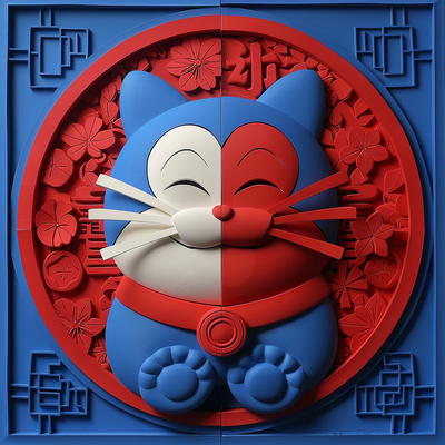 Children's Room Hanging Painting Three-dimensional Decorative Painting Cat Children's Painting