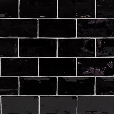 Black Stone Pattern Long Brick Strip Brick