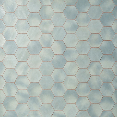 green hexagonal brick