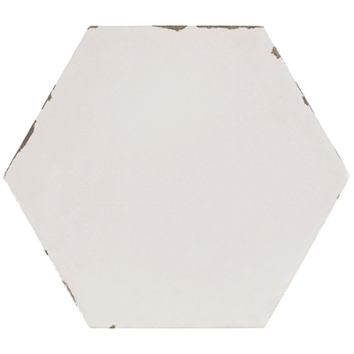 white hexagonal brick