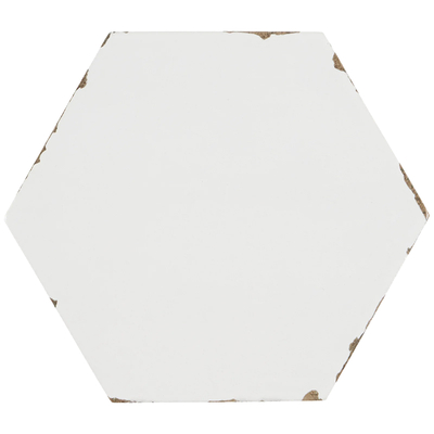 white hexagonal brick