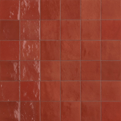 Red Stone Pattern Small Square Brick Plaid Brick