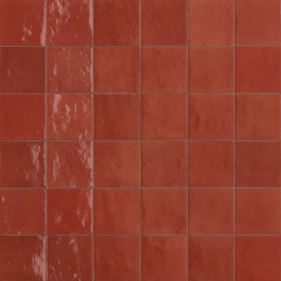 Red stone pattern small square brick lattice