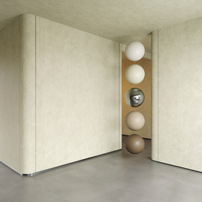 modern micro-cement concrete wall