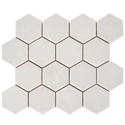 White Hexagon Tile Mosaic