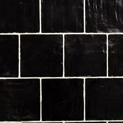 Black Stone Pattern Small Square Brick Plaid Brick