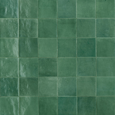 Green Stone Pattern Small Square Brick Plaid Brick