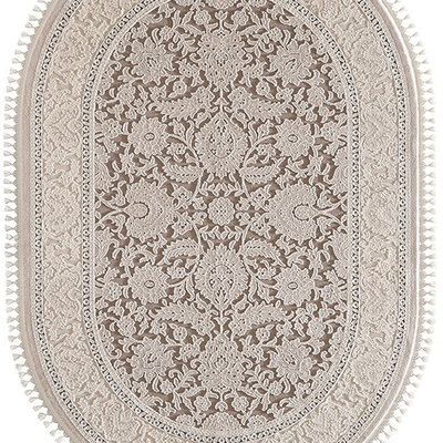 Grey New Chinese Luxury Round Carpet