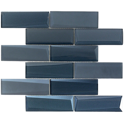 Blue art three-dimensional strip brick