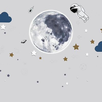 Children's wallpaper space astronaut wallpaper starry sky background