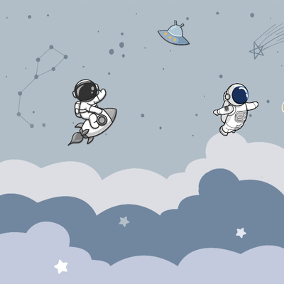 Children's Space Astronaut Cosmic Background