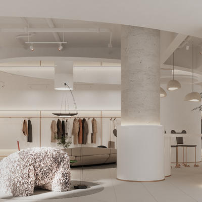 Modern Clothing Store Hall