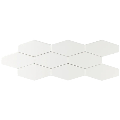 White Solid Color Art Tile Mosaic