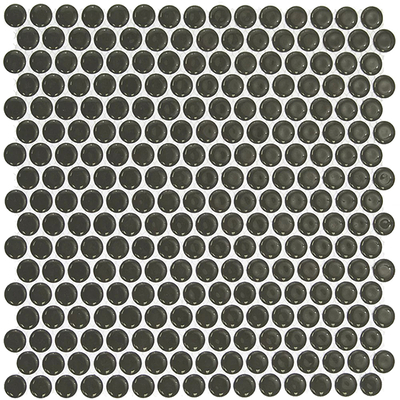 Black Round Tile Mosaic