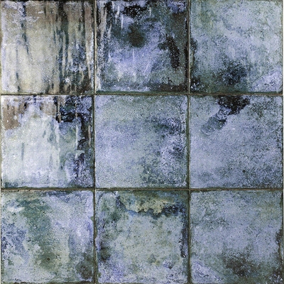 Blue Stone Pattern Small Square Brick Plaid Brick