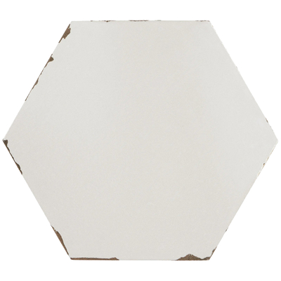 white hexagonal brick