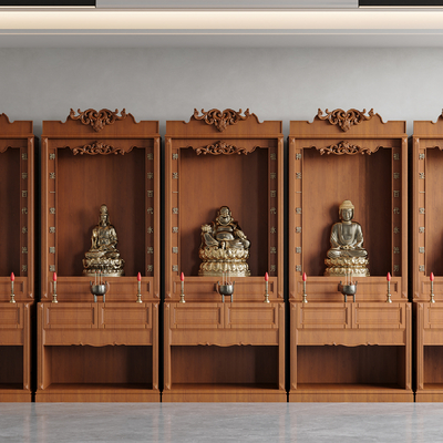 Chinese-style Buddhist Nacorn Cabinet