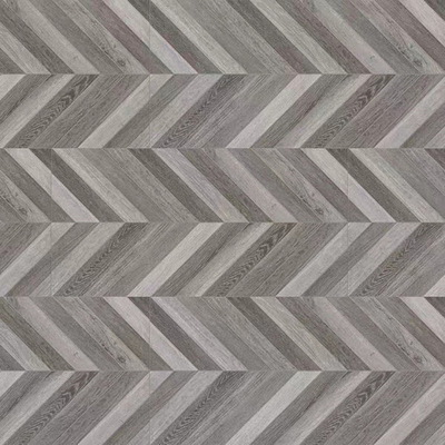 Grey fishbone wood floor