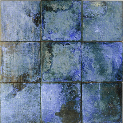 Blue Stone Pattern Small Square Brick Plaid Brick