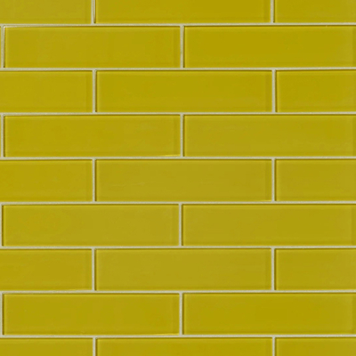 Yellow glass brick long brick strip brick