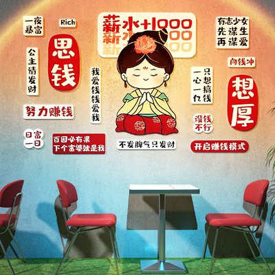 Milk tea shop clock-in area net red photo area