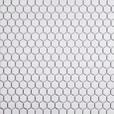 White Round Tile Mosaic