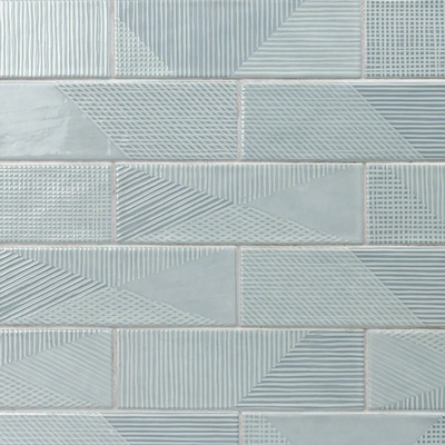 Blue Art Stone Pattern Long Brick Strip Brick