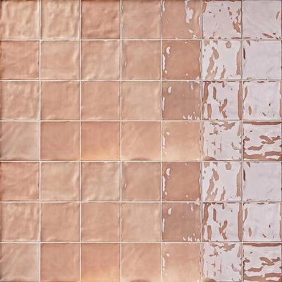 Pink Stone Pattern Small Square Brick Plaid Brick