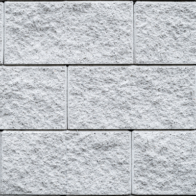 White Stone Staggered Wall Pavement