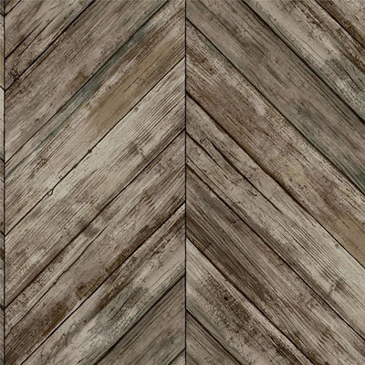 Grey fishbone wood floor