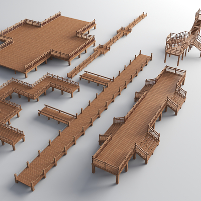 Wooden platform hydrophilic platform viewing platform