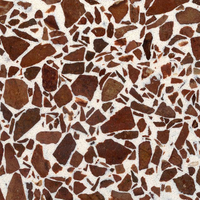 Red terrazzo