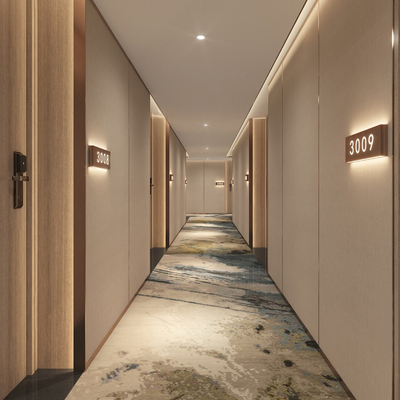 Modern Hotel Corridor