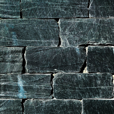 Black green brick wall veneer