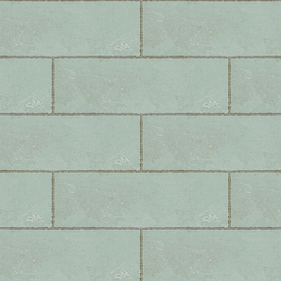 Green Stone Pattern Long Brick Strip Brick