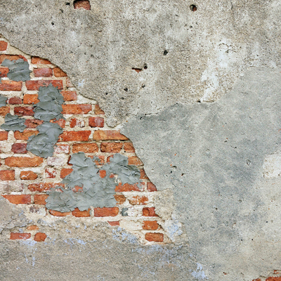 Old street red brick wall mottled