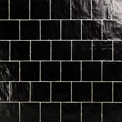 Black Stone Pattern Small Square Brick Plaid Brick Bathroom Brick