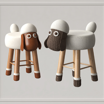 Nordic Children Stool Sheep Stool