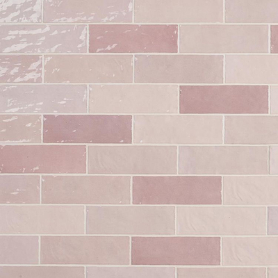 Pink Stone Pattern Long Brick Strip Brick Kitchen Brick