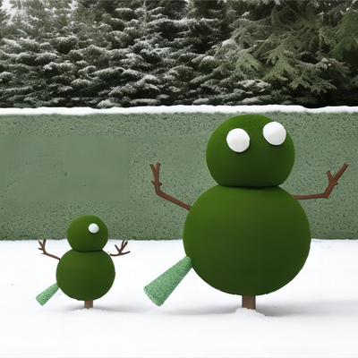 Snowman Plant Modeling Shrub Shrubs