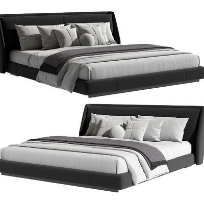 Minotti modern double bed