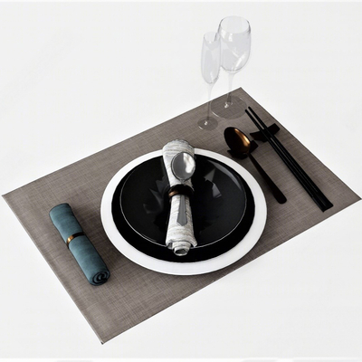 Modern Tableware Plates Dish Napkins