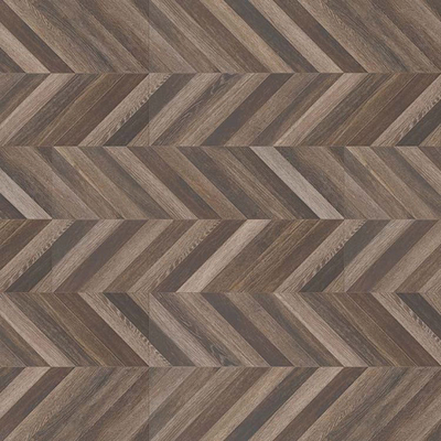 Grey fishbone wood floor