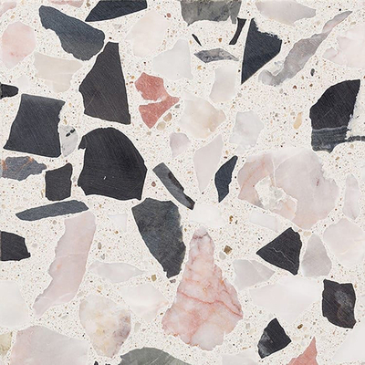 gray large particle terrazzo